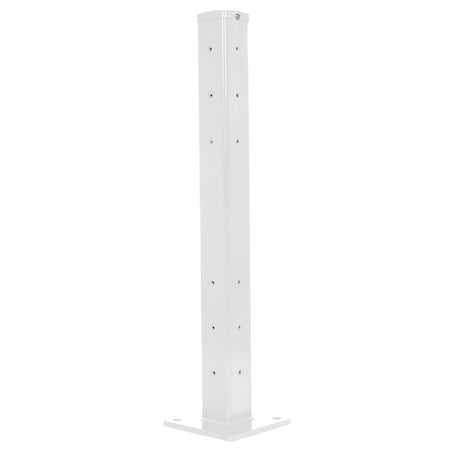 Vestil Rigid Tube Post 42 In Bolt-On Style White GR-F2R-DI-TP42-WT